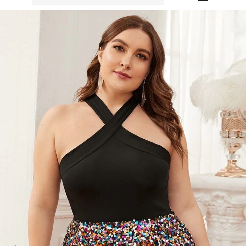 SHEIN Criss-cross top